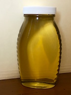 clear honey jar